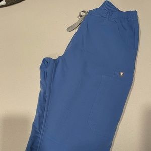 Figs: Small Yola Skinny Scrub Pant Ceil Blue